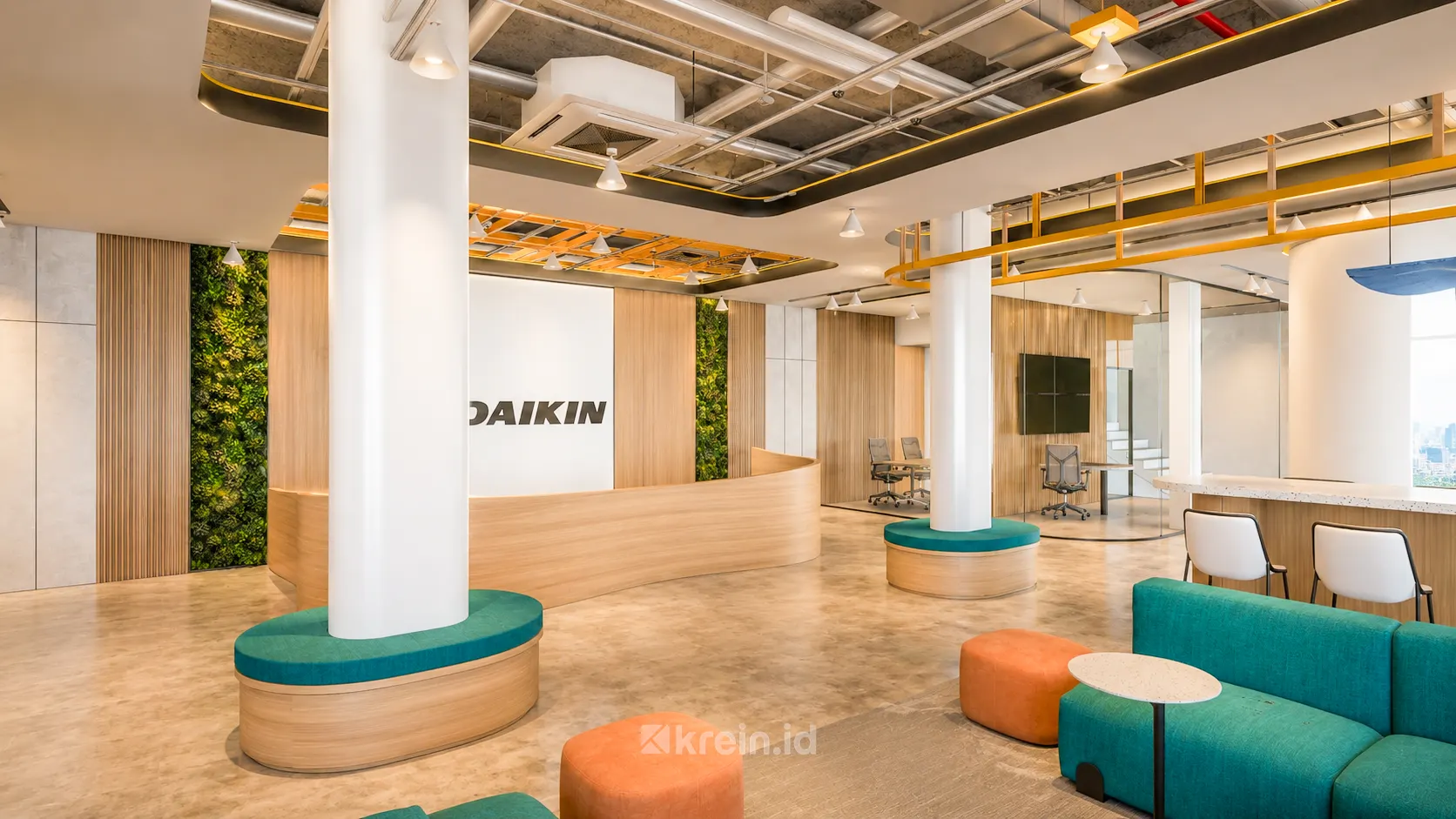 DAIKIN Office Design — Live Showroom — interior oleh KREIN Pekanbaru
