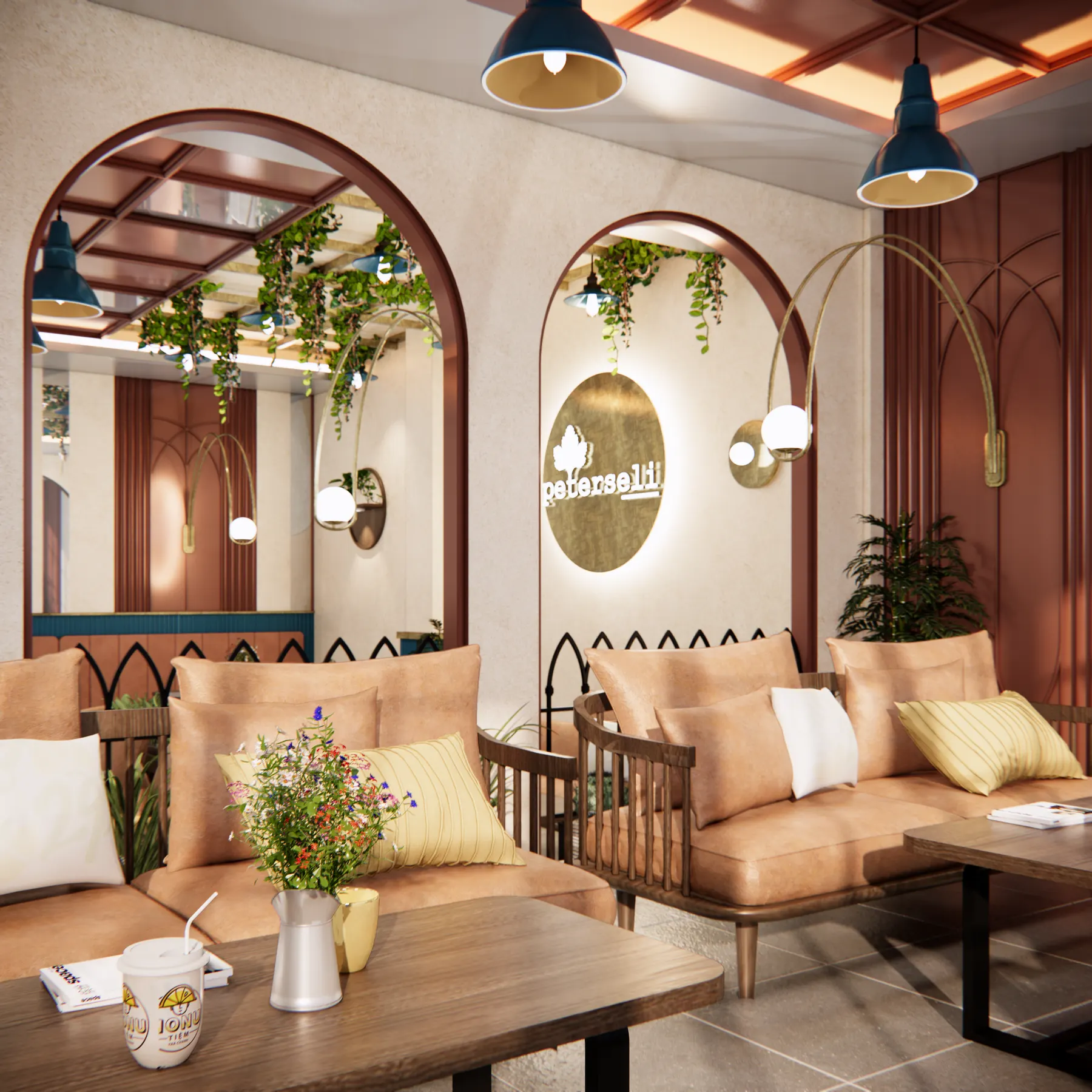 Peterseli — Resto — interior oleh KREIN Pekanbaru